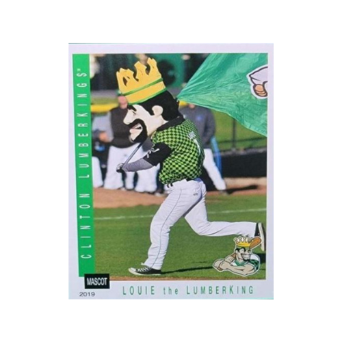 2019 Louie The LumberKing Baseball Card Clinton LumberKings Store