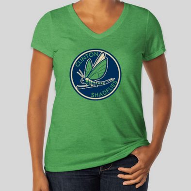 Woman's Green Clinton Shadflies T-Shirt