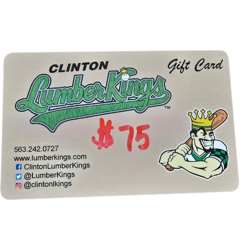 Clinton LumberKings $75 Gift Card