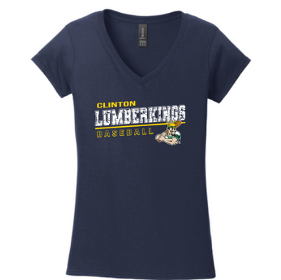 Woman's Clinton LumberKings V-Neck T-Shirt