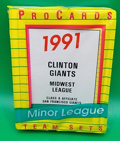 1991 Clinton Giants Team Set