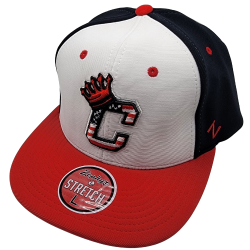 Red and white baseball cap sales