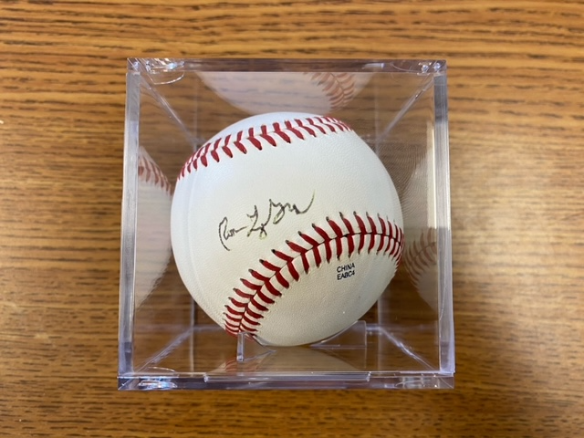 Ron Leflore Signed Baseball – Clinton LumberKings Store