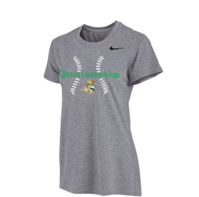 Woman's Clinton LumberKings Baseball T-Shirt